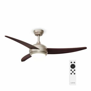 Klarstein El Paso mennyezeti ventilátor világítással | 132 cm | 35 W | Csendes működés | Fa kép