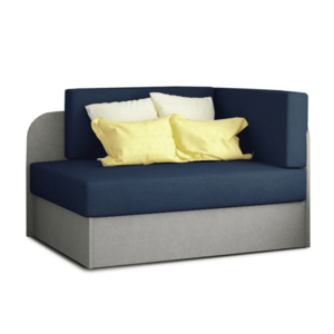 ROSA sötétkék/szürke kis kanapéágy kép