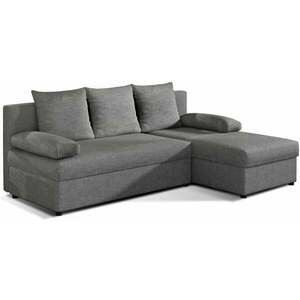 Szürke kinyitható sarokkanapé GINO, szimmetrikus kialakítású kép