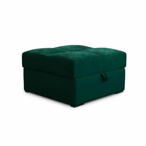 Sötétzöld ZENOVA kialakítású puff tárolóval 65x65 cm kép