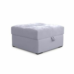 Világos szürke ZENOVA puff tárolóval 65x65 cm kép