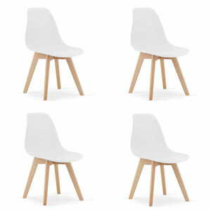 4 db-os KITO fehér étkezőszék készlet kép