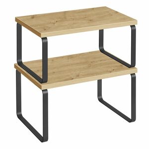 Szett 2 konyhai polc MARZO, artisan tölgy/fekete kép