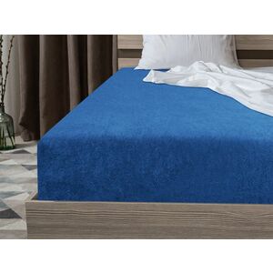 Frottír EXCLUSIVE sötétkék lepedő 90x200 cm kép