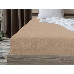 Frottír EXCLUSIVE világosbarna lepedő 180x200 cm Grammsúly (rost sűrűség): Lux (190 g/m2) kép