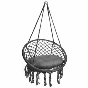 Sötétszürke függőfotel párnával KOLUMBIA kép