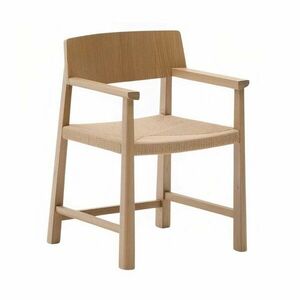 Natúr színű tölgyfa karfás étkezőfotel Idun – Kave Home kép