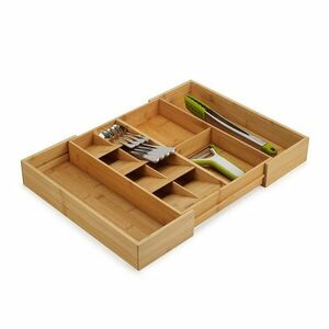 Natúr színű állítható bambusz evőeszköztartó fiókba 32 x 40 cm DrawerStore Bamboo – Joseph Joseph kép