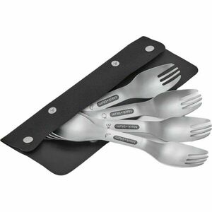 Ezüstszínű rozsdamentes acél étkező villa szett 4 db-os Spork – Black + Blum kép