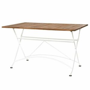 PARKLIFE összecsukható asztal natúr-fehér, 130x80cm kép