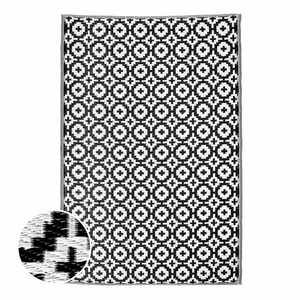 COLOUR CLASH kültéri szőnyeg 180x118cm, fekete/fehér mozaik kép
