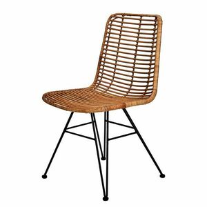 HACIENDA rattan szék natúr-fekete kép