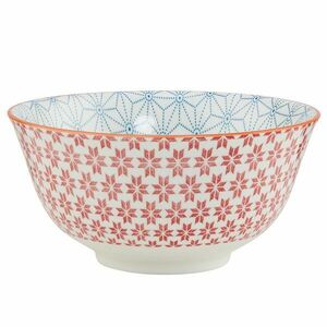 ORNAMENTS tálka 520 ml, piros-kék kép