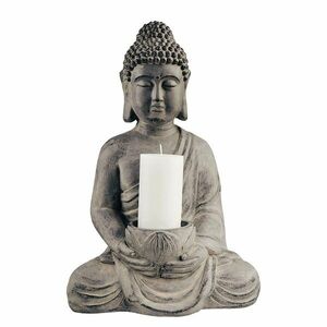 BUDDHA szobor mécsestartóval, 46 cm kép