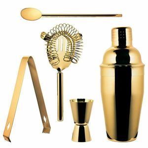 MANHATTAN LOUNGE koktél szett arany 5db kép