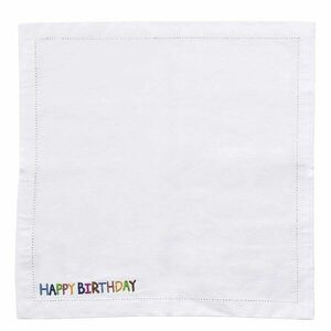 HAPPY BIRTHDAY textil szalvéta 45x45 cm kép