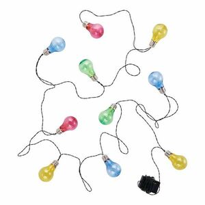 SUNLIGHT napelemes égősor villanykörték, színes kép