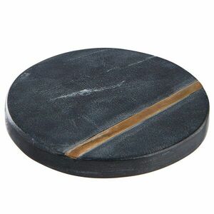 MARBLE márvány poháralátét, fekete-arany kép