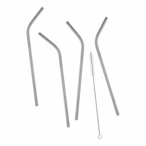 MANHATTAN LOUNGE fém szívószál ezüst, 4 darab kép