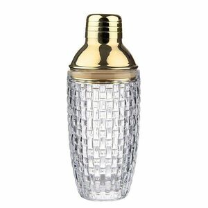 BAR NOBLE koktél shaker, üveg arany tetővel 370 ml kép