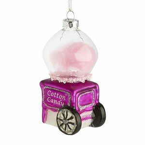 HANG ON üveg karácsonyfadísz, vattacukor készítő gép kép