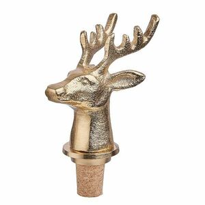 TOPPER üvegzáró dugó, arany szarvas 10cm kép