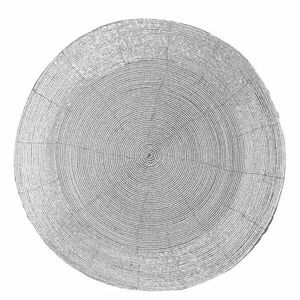 SHINE ON étkezési alátét gyöngyökkel, ezüst Ø35cm kép