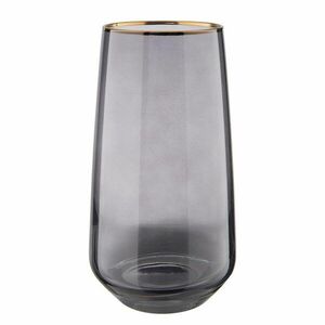 TOUCH OF GOLD long drink pohár arany szegéllyel, szürke 480 ml kép