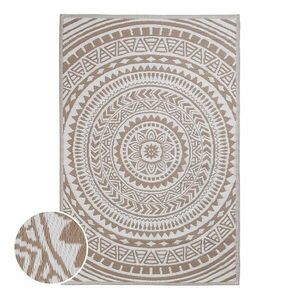 COLOUR CLASH kültéri szőnyeg 180x118cm, bézs-fehér kép