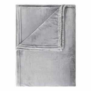 LAZY DAYS polár takaró, világosszürke 200 x 150cm kép