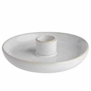 PEACEFUL gyertyatartó, krémszín Ø 16 cm kép