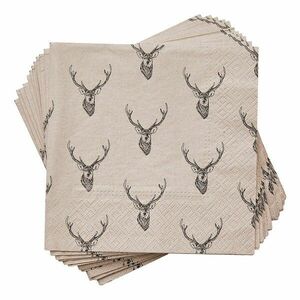 APRÈS újrahasznosított papírszalvéta, rénszarvasok 33 x 33cm kép