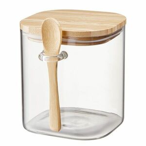 COMPOSITION tárolóedény üveg/bambusz, 750 ml kép
