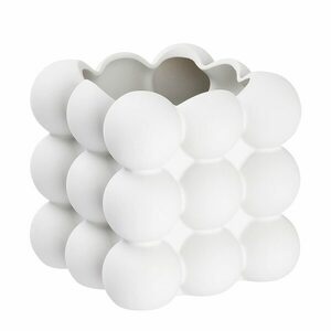 BUBBLE kaspó, fehér 12 cm kép