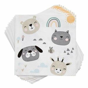 APRÈS papírszalvéta, kisállatok 33 x 33 cm kép