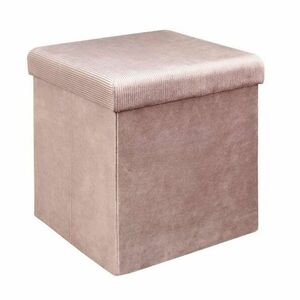 CLOE összehajtható bársony puff rózsaszín kép