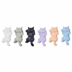 MY DRINK pohár jelölő, cica 6 darab kép