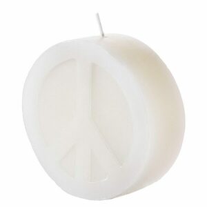 PEACE gyertya, fehér 10cm kép