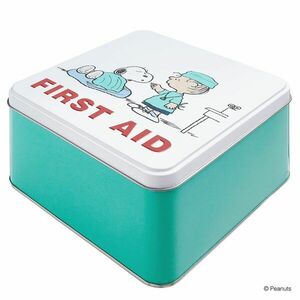 PEANUTS fém elsősegély doboz, orvos kép