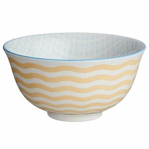 ORNAMENTS tálka 240ml, világoskék-sárga kép