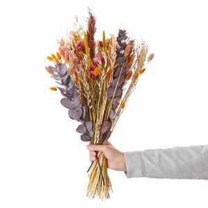 FLOWER MARKET szárított virágcsokor, pink-lila kép