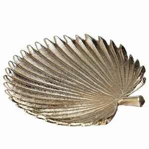 GOLDEN NATURE dekor tál, pálmalevél kép