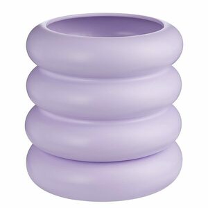 HOOP kerámia kaspó tálcával, lila Ø 18, 5 cm kép