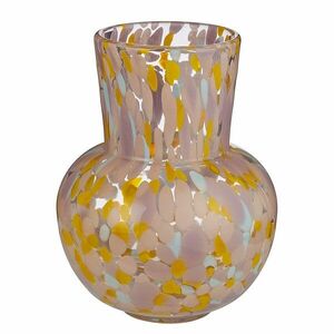 CONFETTI váza, rózsaszín-sárga 23 cm kép