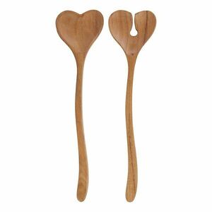 ACACIA akácfa salátakiszedő szett, szív alakú 2 darab kép