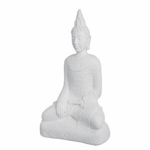 BUDDHA szobor, fehér 58 cm kép