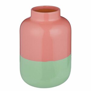TWO TONE váza 22 cm, rózsaszín- pasztellzöld kép