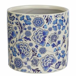 BLUE BLOSSOM kaspó, kék virágokkal Ø14cm kép