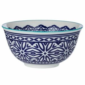 ORNAMENTS tálka 520 ml, kék-fehér kép