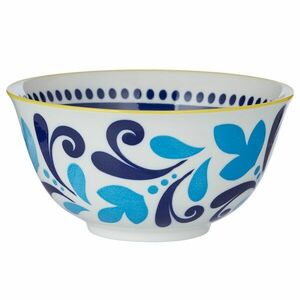 ORNAMENTS tálka 520 ml, kék levelek kép